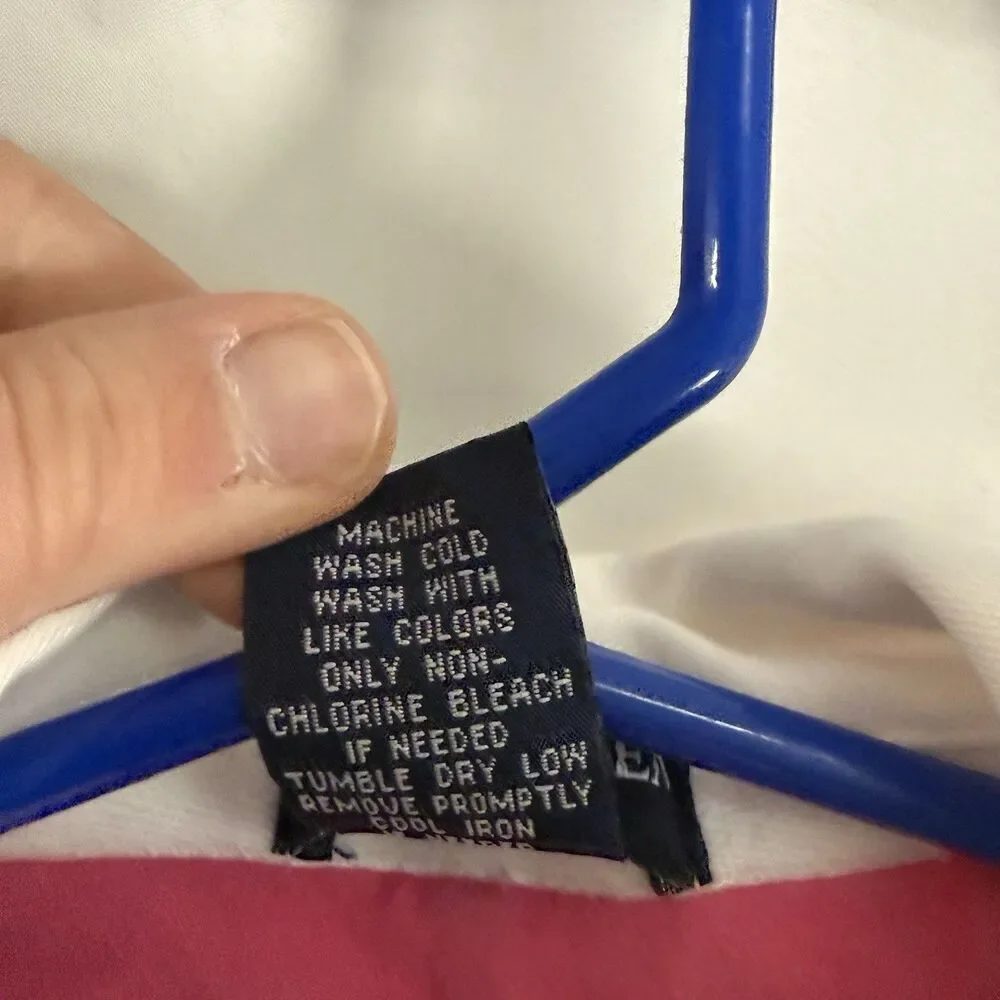 Ralph Lauren Shirt Baby Girl 5 Colorblock Pink Blue Sleeveless Collared Tank Top